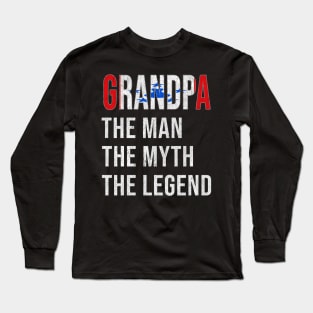 Grand Father Austral Islander Grandpa The Man The Myth The Legend - Gift for Austral Islander Dad With Roots From  Austral Islands Long Sleeve T-Shirt